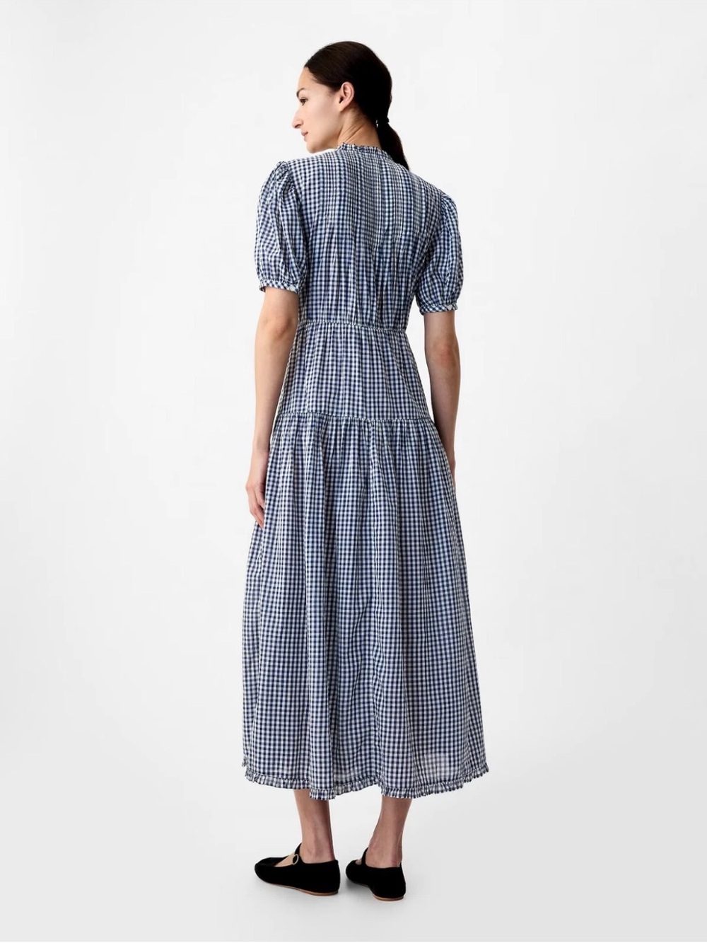 Gap × DÔEN Gingham Maxi Dress Size Medium New NWT Sold Out Limited Edition - Picture 3 of 5